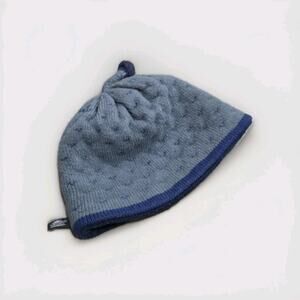 Turtle Fur Madewell In Vermont Beanie Hat Wool And Acrylic Blue And Gray
